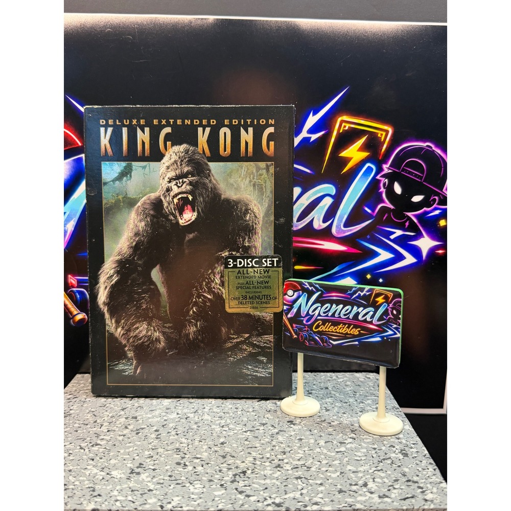 King Kong Deluxe Extended Edition 3-Disc DVD Set Peter Jackson 2005 Film 31679
